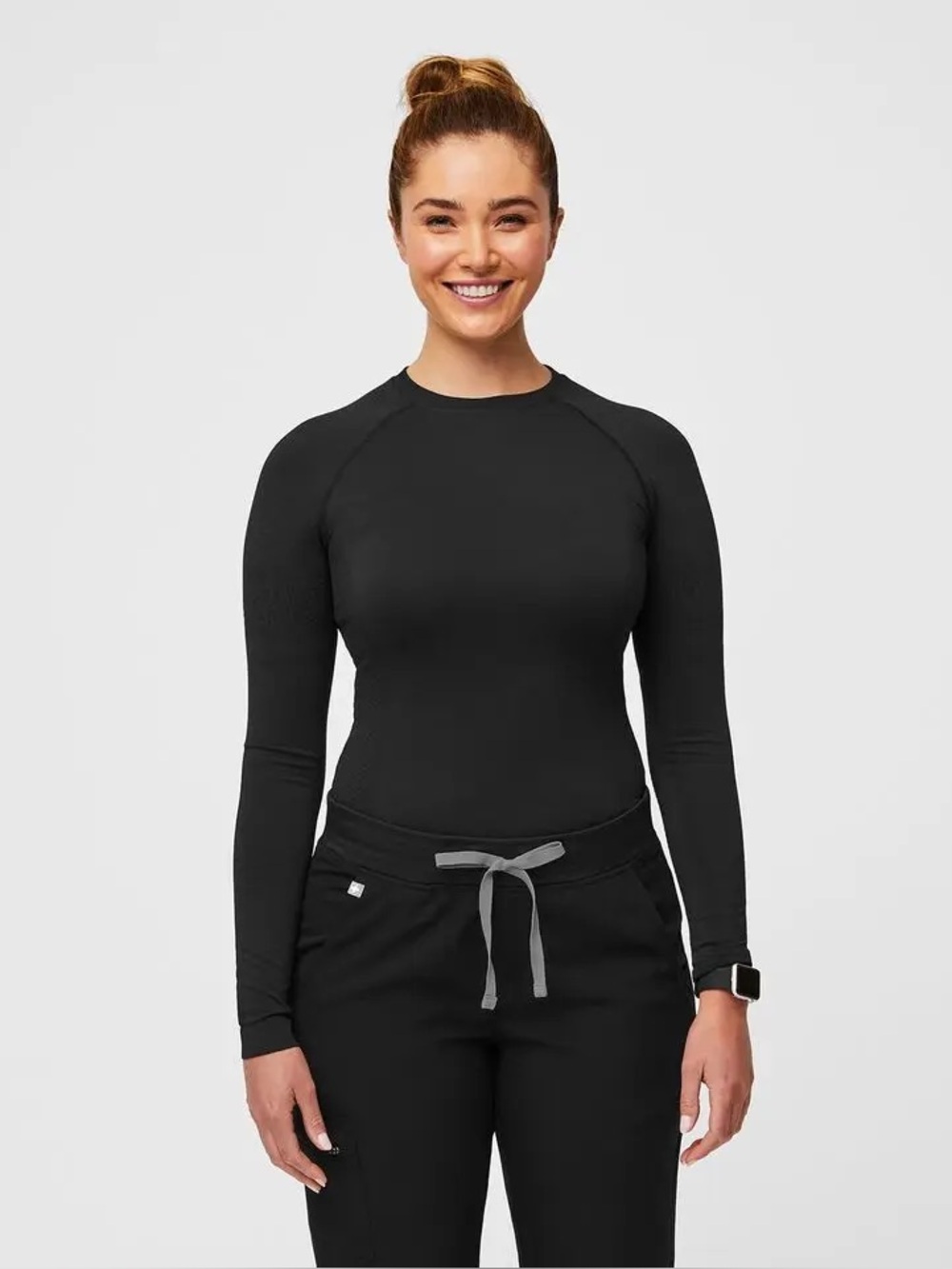 Figs Salta Seamless Longsleeve Underscrub , sz : small